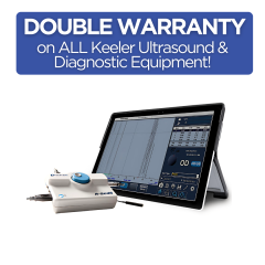 DOUBLE WARRANTY on ALL Keeler Ultrasound and Diagnostic Equipment!
