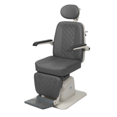 Envi S1-MC Manual Recline Ophthalmic Exam Chair with charcoal upholstery