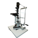 Fully refurbished pre-owned Haag-Streit BM-900 Slit Lamp with black transformer