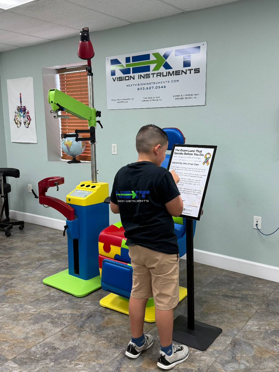 Custom Autism Awareness exam lane detail image